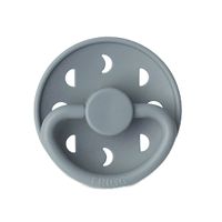 FRIGG Silicone Glow in the Dark Moon Pacifier - Size 1 - Stone Blue 